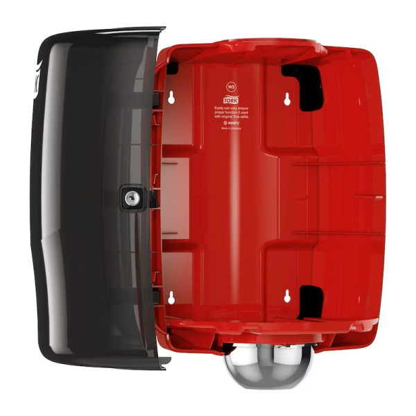 Dispenser för industritorkrulle | Tork W1 Maxi | svart/röd STO00257 - 3