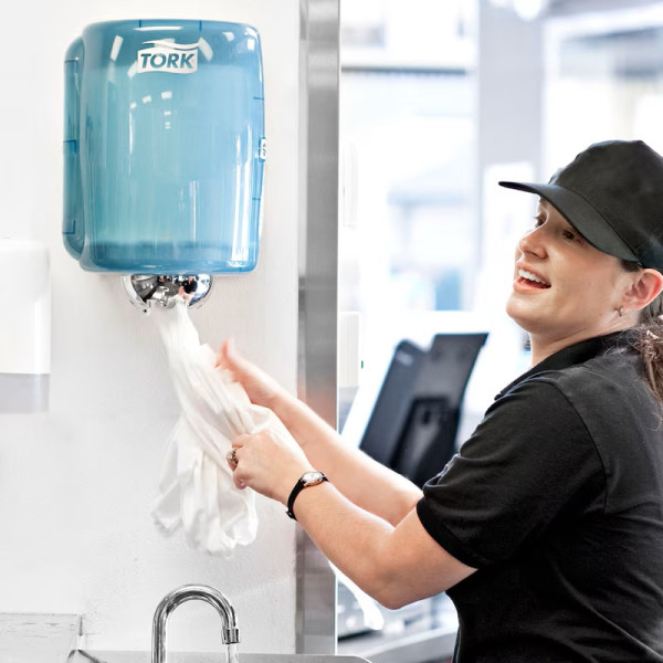 Dispenser för industritorkrulle | Tork W2 Maxi | turkos STO00256 - 5