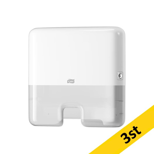 Dispenser för pappershanddukar | Tork H2 Xpress Mini | vit | 3st STO05382 - 1
