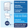 Dispenser för pappershanddukar | Tork H3 Singelfold/C-fold | vit STO00217 - 6
