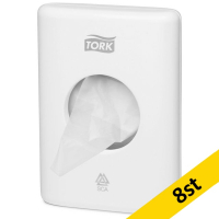 Dispenser för sanitetspåse | Tork B5 | vit | 8st