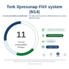 Dispenser för servetter | Tork N14 Xpressnap Fit L | svart SE200713 - 7