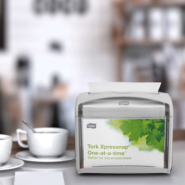 Dispenser för servetter | Tork N4 Xpressnap S | grå SE200704 - 4