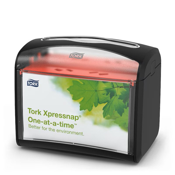Dispenser för servetter | Tork N4 Xpressnap S | svart SE200701 - 1