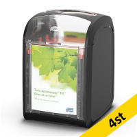 Dispenser för servetter | Tork Xpressnap Fit N14 | svart | 4st