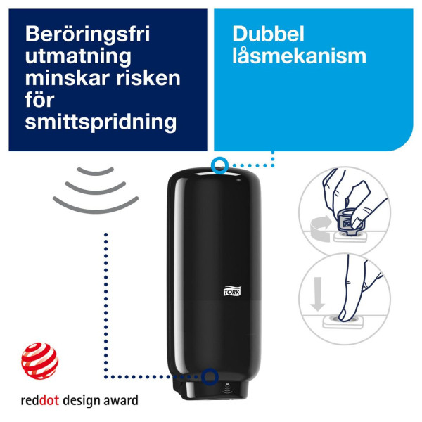 Dispenser för skumtvål | Tork S4 Sensor | svart STO00243 - 3