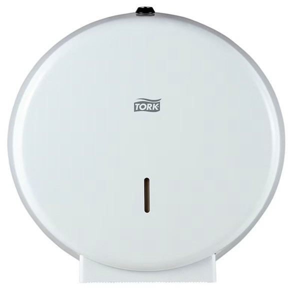 Dispenser för toalettpapper | 1 rulle | Tork T1 Jumbo metall | vit SE200678 - 1