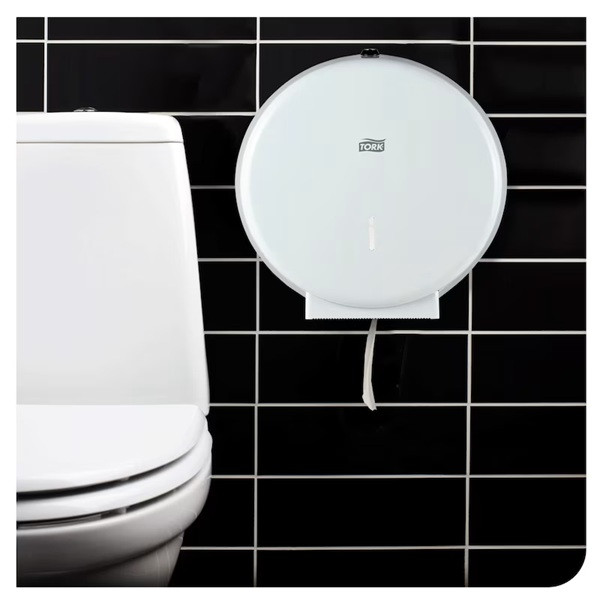 Dispenser för toalettpapper | 1 rulle | Tork T1 Jumbo metall | vit SE200678 - 2