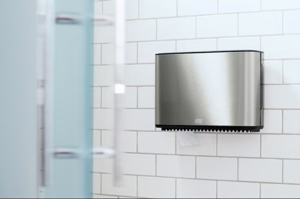 Dispenser för toalettpapper | 1 rulle | Tork T2 Jumbo Mini | rostfritt stål STO00185 - 5