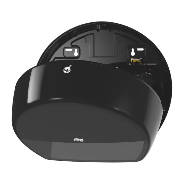 Dispenser för toalettpapper | 1 rulle | Tork T2 Jumbo Mini | svart STO00223 - 3