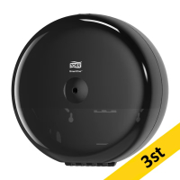 Dispenser för toalettpapper | 1 rulle | Tork T8 SmartOne | svart | 3st
