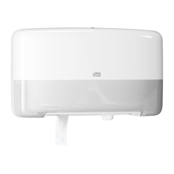 Dispenser för toalettpapper | 2 rullar | Tork T2 Jumbo Twin Mini | vit STO00224 - 2