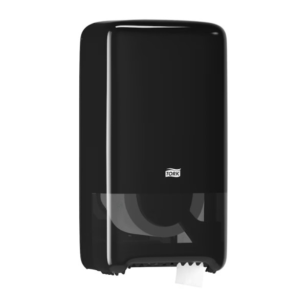 Dispenser för toalettpapper | 2 rullar | Tork T6 Mid-size Twin | svart STO00203 - 2