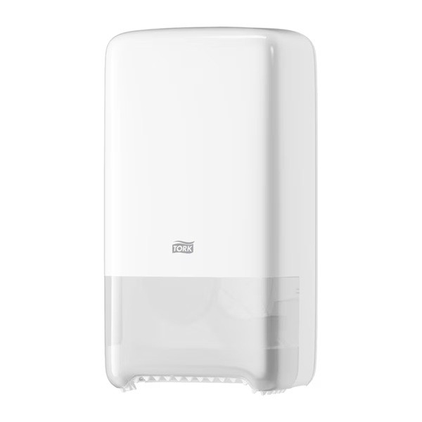 Dispenser för toalettpapper | 2 rullar | Tork T6 Mid-size Twin | vit STO00005 - 1