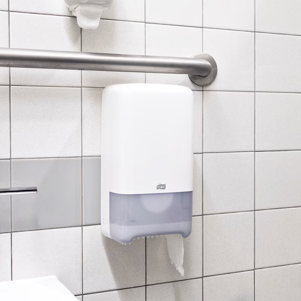Dispenser för toalettpapper | 2 rullar | Tork T6 Mid-size Twin | vit STO00005 - 5