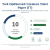Dispenser för toalettpapper | 2 rullar | Tork T7 Coreless Twin | svart SE200673 - 6