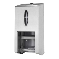 Dispenser för toalettpapper | 2 rullar | Tork T7 OptiServe | rostfritt stål