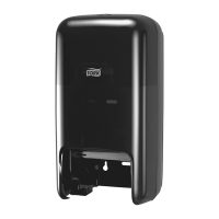 Dispenser för toalettpapper | 2 rullar | Tork T7 OptiServe | svart
