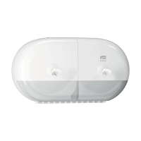 Dispenser för toalettpapper | 2 rullar | Tork T9 SmartOne Twin Mini | vit STO00267