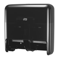 Dispenser för toalettpapper | 4 rullar | Tork T7 OptiServe | svart SE200664