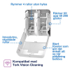 Dispenser för toalettpapper | 4 rullar | Tork T7 OptiServe | vit SE200662 - 4