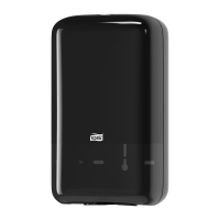 Dispenser för toalettpapper | pappersark | Tork T3 | svart STO00227