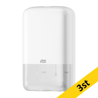 Dispenser för toalettpapper | pappersark | Tork T3 | vit | 3st