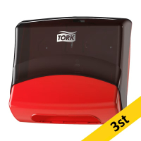 Dispenser för torkdukar | Tork W4 | svart/röd | 3st