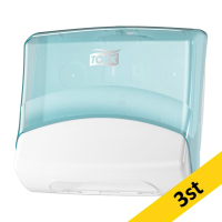 Dispenser för torkdukar | Tork W4 | vit/turkos | 3st