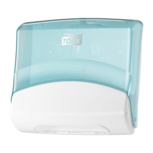 Dispenser för torkdukar | Tork W4 | vit/turkos STO00258 - 1