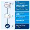 Dispenser för torkdukar | Tork W8 Small | vit | 4st SE200653 - 4