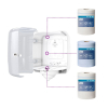 Dispenser för torkrullar | Tork M4 Reflex | vit STO00205 - 3
