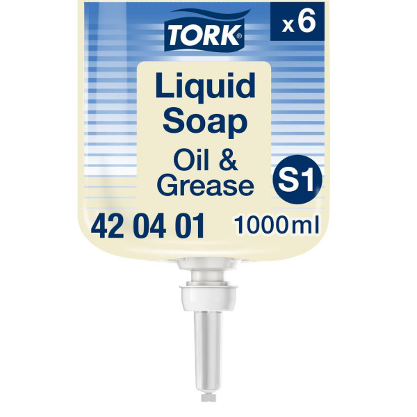 Handtvål 1L | Tork S1 Oil & Greese | transparent | 6st 360249 - 2