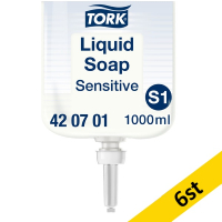 Handtvål 1L | Tork S1 Sensitive | transparent | 6st STO05197