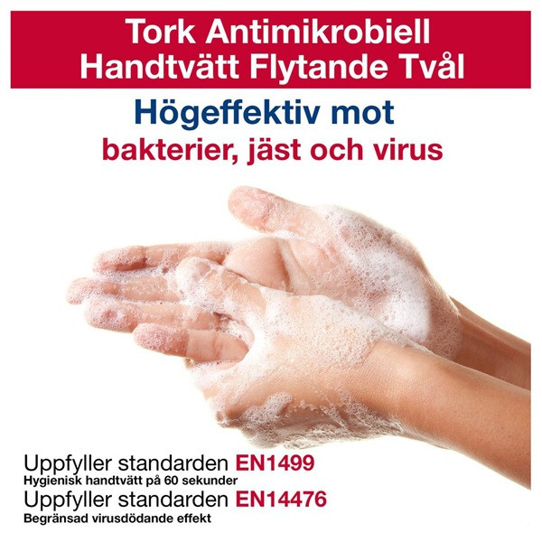 Handtvål 1L | Tork S4 Antimikrobiell | transparent | 6st SE200131 - 3