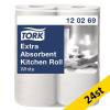 Hushållspapper 2-lag | Tork Pre Plus | vit | 24st SE200585 - 1