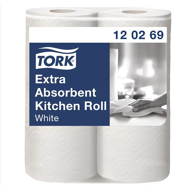 Hushållspapper 2-lag | Tork Pre Plus | vit | 2st SE200584 - 1