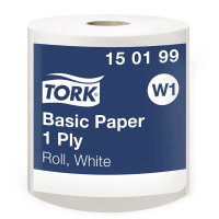Industritorkrulle 1-lag | 1.150m | Tork Uni W1 | vit SE200555