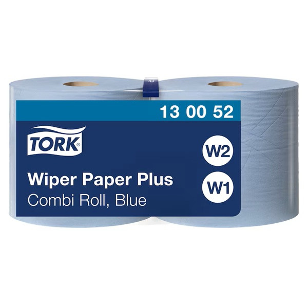 Industritorkrulle 2-lag | 255m | Tork Plus Combi W1/2 | blå | 2st SE200571 - 1