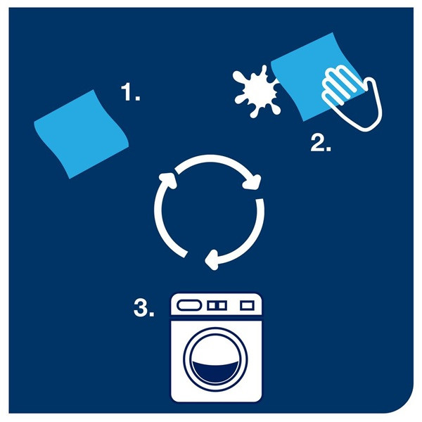 Mikrofiberduk 30,5x30,5cm | 6/fp | Tork | grön SE200537 - 3