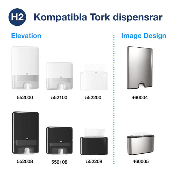 Pappershandduk 100/fp | 2-lag | Tork Pre H2 Xpress | vit | 21st STO00040 - 6