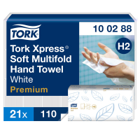 Pappershandduk 110/fp | 2-lag | Tork Pre H2 Xpress | vit | 21st STO00039