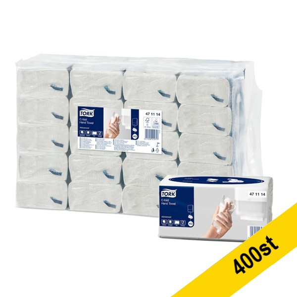 Pappershandduk 120/fp | 2-lag | Tork Adv H3 | vit | 400st [PALLFRAKT] SE200612 - 1
