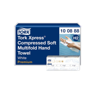 Pappershandduk 170/fp | 2-lag | Tork Pre H2 Xpress Compressed | vit | 12st SE200605