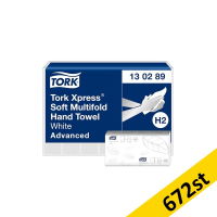 Pappershandduk 180/fp | 2-lag | Tork Adv H2 Xpress | vit | 672st [PALLFRAKT]
