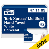 Pappershandduk 190/fp | 2-lag | Tork Uni H2 | vit | 640st [PALLFRAKT]