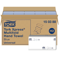Pappershandduk 237/fp | 2-lag | Tork Uni H2 Xpress | blå | 20st STO00087