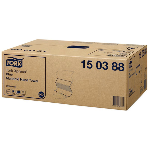 Pappershandduk 237/fp | 2-lag | Tork Uni H2 Xpress | blå | 20st STO00087 - 2