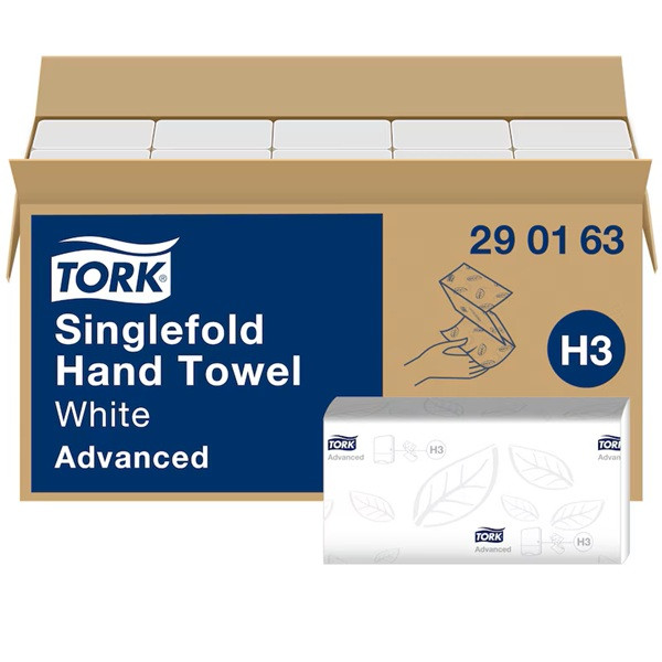 Pappershandduk 250/fp | 2-lag | Tork Adv H3 | vit | 15st STO00090 - 1