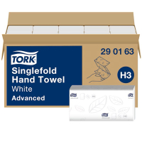 Pappershandduk 250/fp | 2-lag | Tork Adv H3 | vit | 15st STO00090
